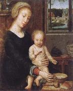 Gerard David Maria with child oil painting on canvas
